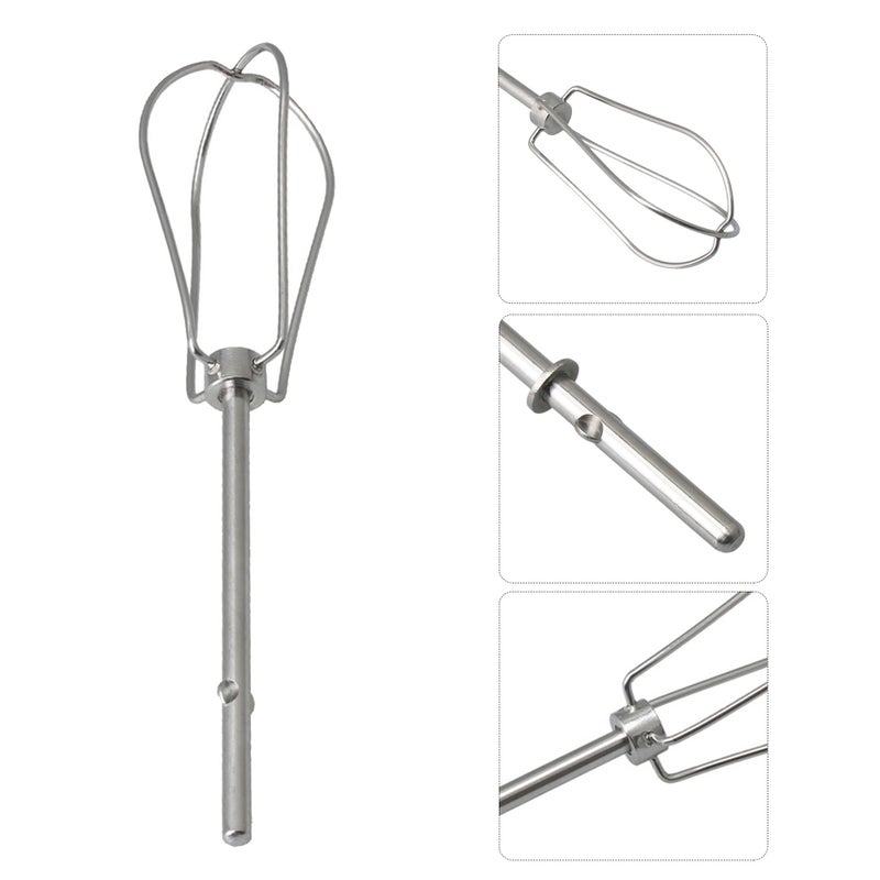Walmine W10490648 Sliver Metal Hand Mixer Turbo Beaters Replacement for KHM Series, Replaces KHM2B, AP5644233, W10240913, PS4082859(Pack of 2) - Image 3